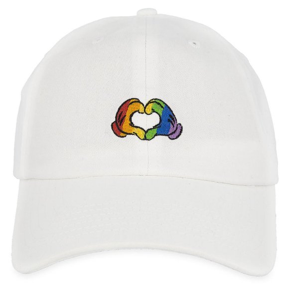 Disney Accessories - Disney Parks Rainbow Heart Pride Baseball Cap